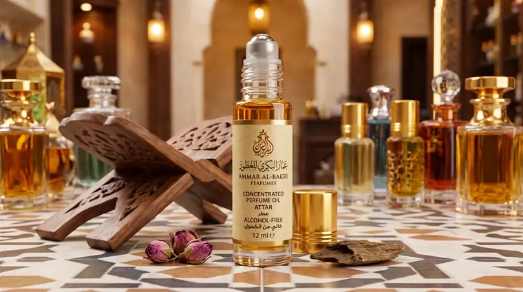 Concentrated perfume oil (attar), alcohol-free, 12 ml roll-on