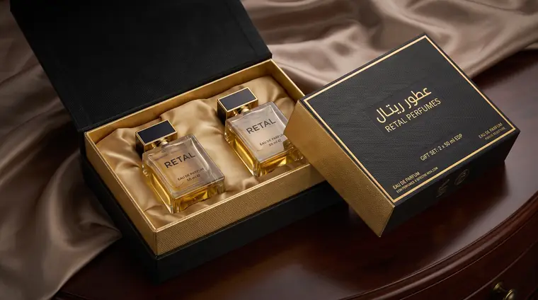 Perfume gift set: 2 x 50 ml EDP in presentation box