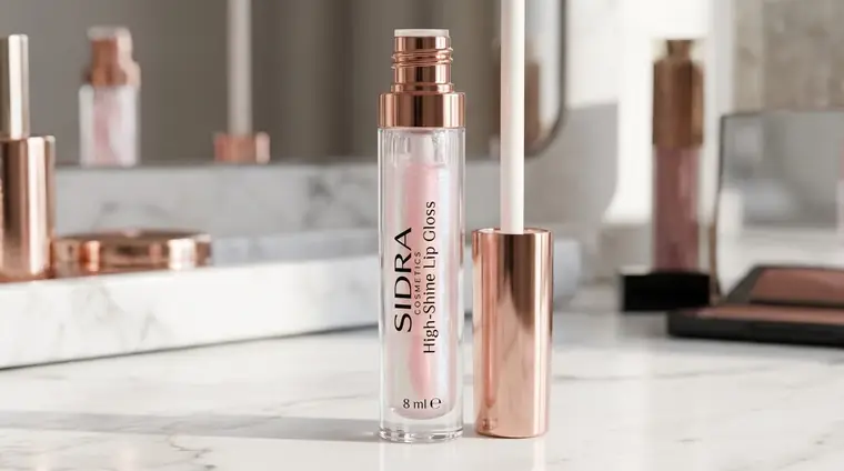 Lip gloss, high-shine, 8 ml wand tube