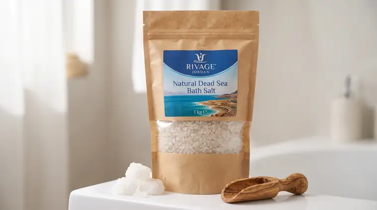Dead Sea bath salt, natural, 1 kg pouch
